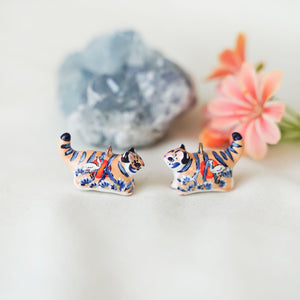 Japanese tigers earrings - exclusive order