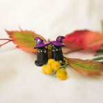 Cats earrings with witch hats