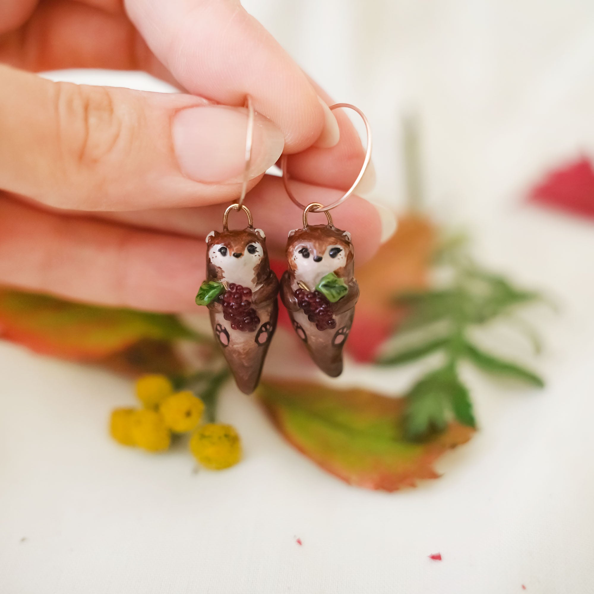 Otters earrings