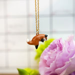 Jumping fox pendant