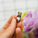Jumping fox pendant