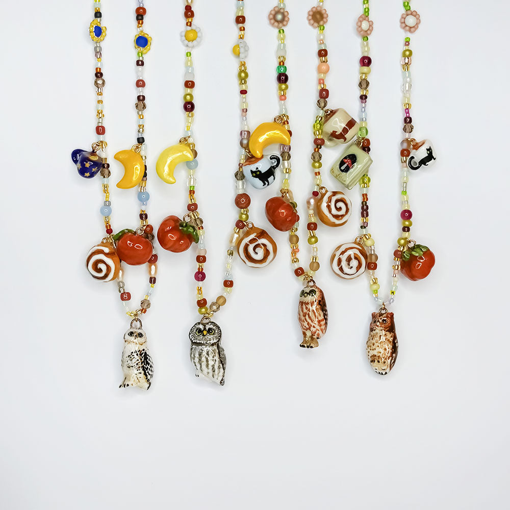 Burrowing Owl necklace