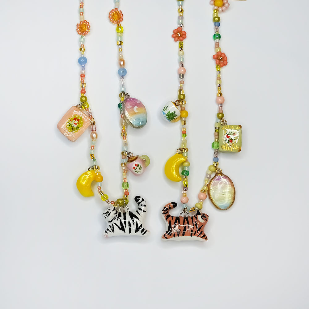 White Tiger - necklace with charms