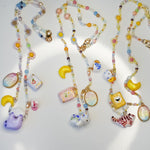 Pink Tiger - necklace with charms