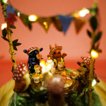 Autumn/ Toadstool party - diorama with forest animals