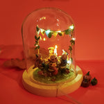 Autumn/ Toadstool party - diorama with forest animals