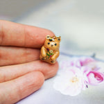 Bear with blackberries pendant
