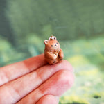 Bear with a fern pendant