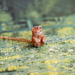 Bear with a fern pendant