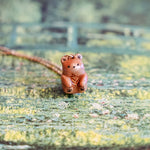 Bear with a fern pendant