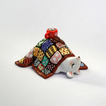 Sleeping bear (with patchwork duvet)