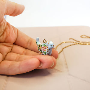 Blue Cat pendant