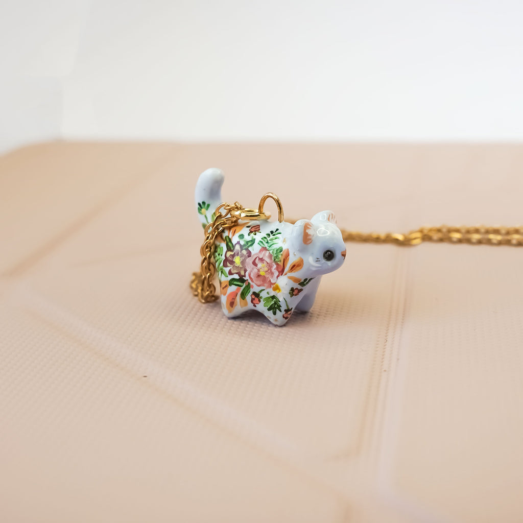 Blue Cat pendant
