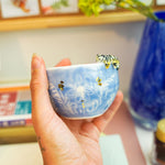 Porcelain cup with a tiger