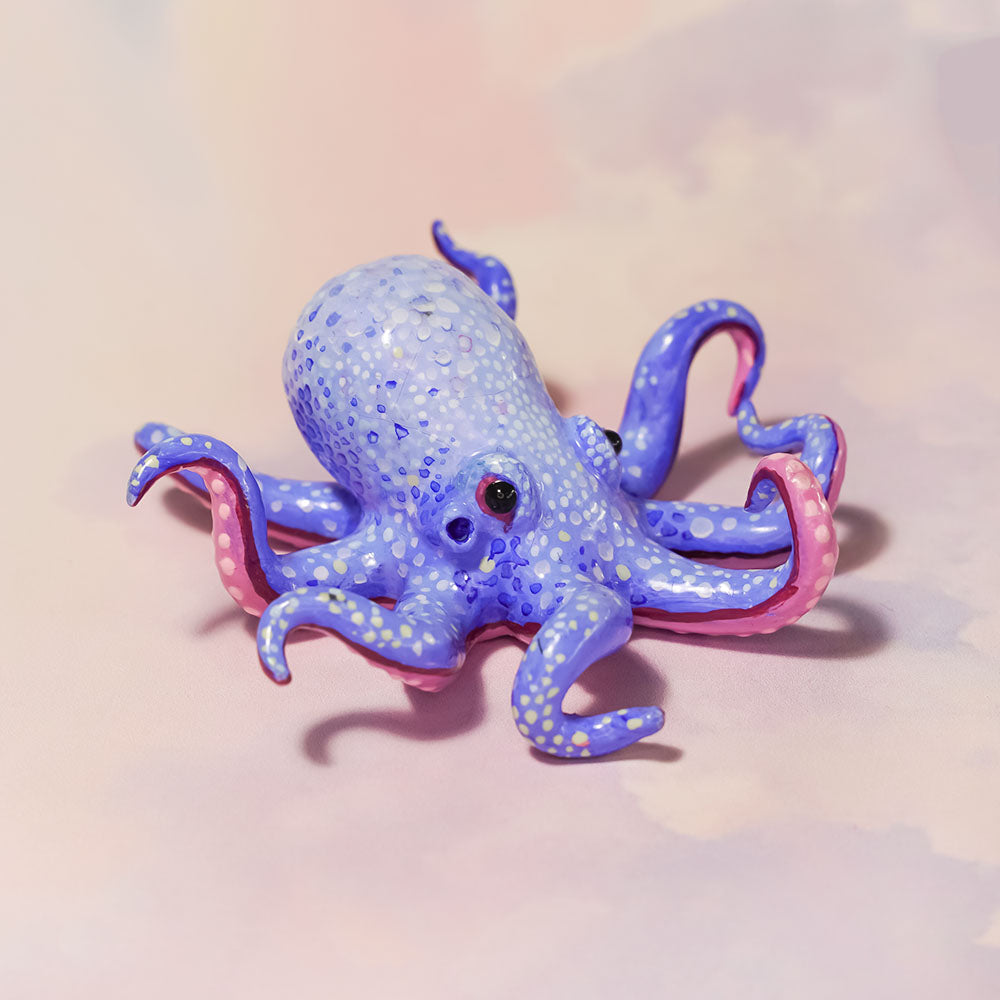 Blue - purple octopus