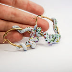 Berry snakes earrings - gold