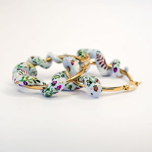 Berry snakes earrings - gold