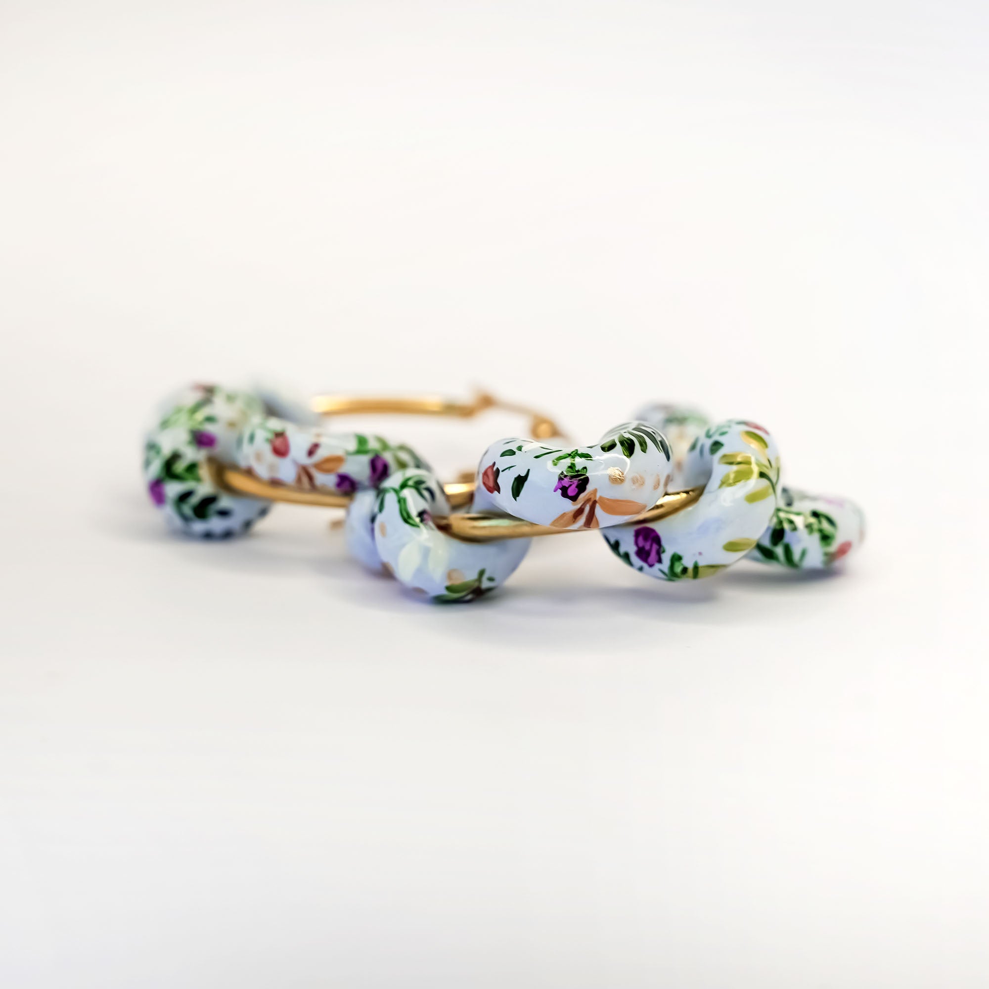 Berry snakes earrings - gold