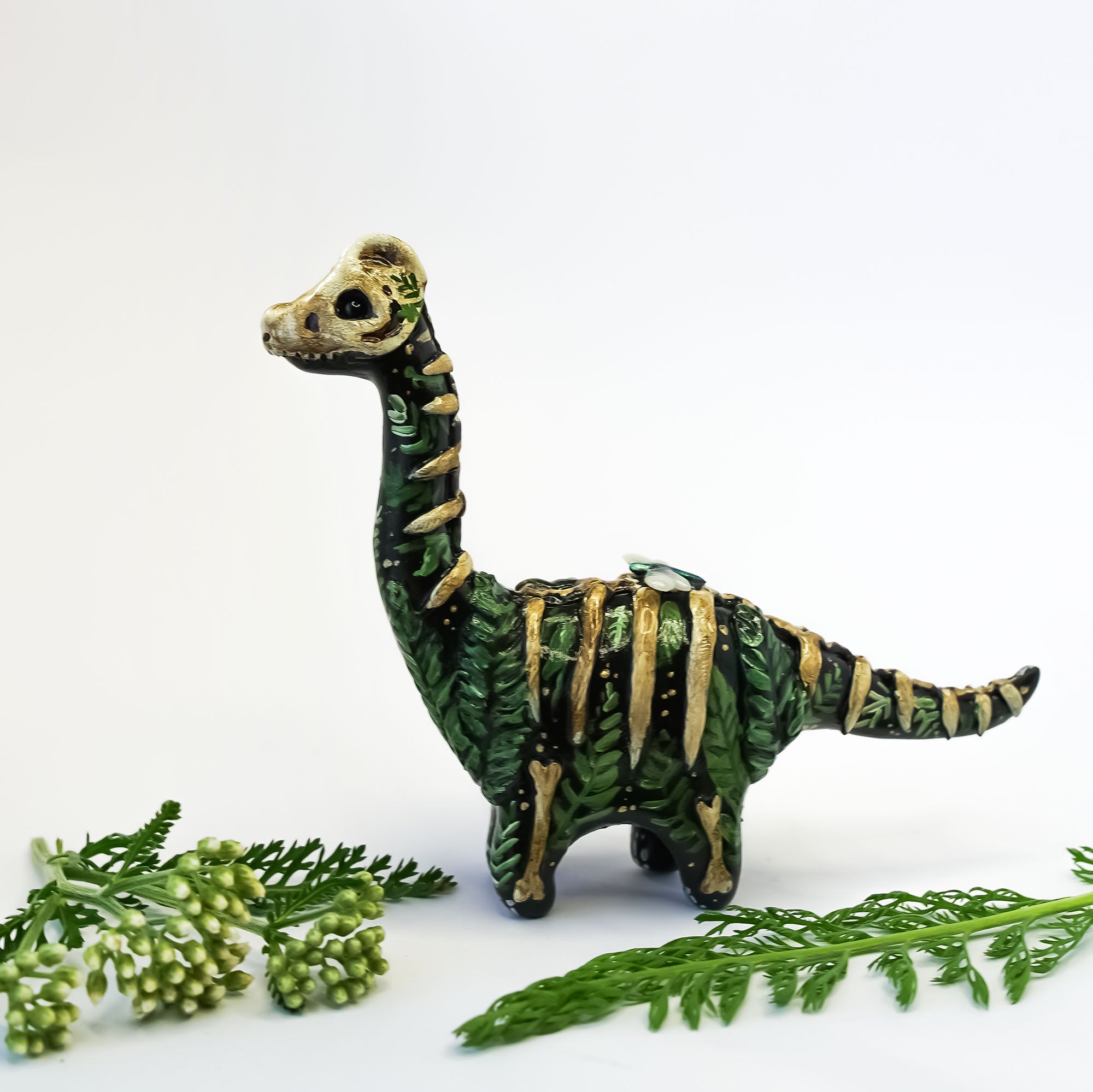Brachiosaurus fossil figurine