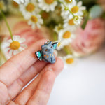 British Catfly with turquoise butterfly wings pendant