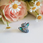 British Catfly with turquoise butterfly wings pendant