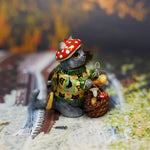 Mushroom picker British cat