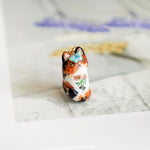 Calico Cat in the meadow pendant