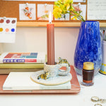 Ceramic candlestick with tigers