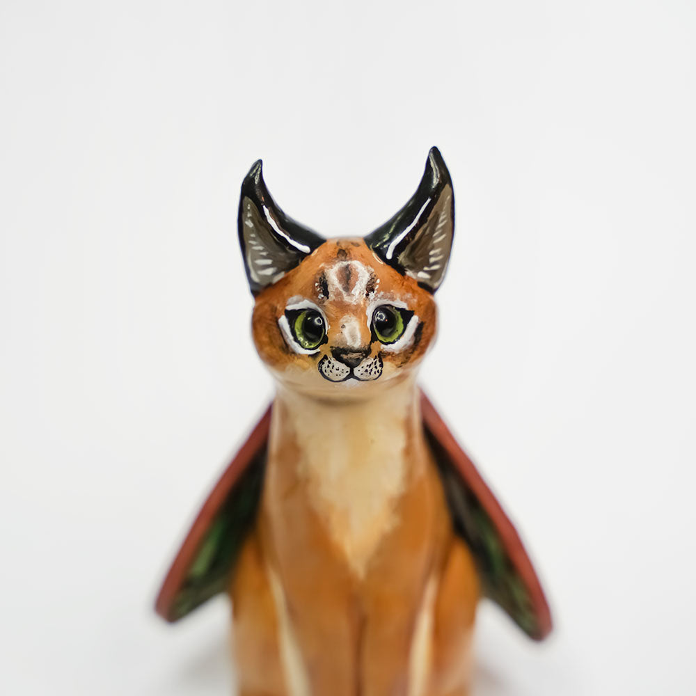 Caracal with butterfly wings