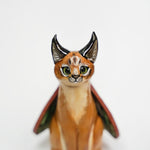 Caracal with butterfly wings