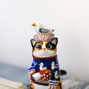 Calico cat - Seagulls Lover