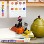 Cats on the pumpkins figurine