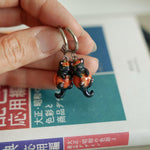 Cats in the pumpkins earrings