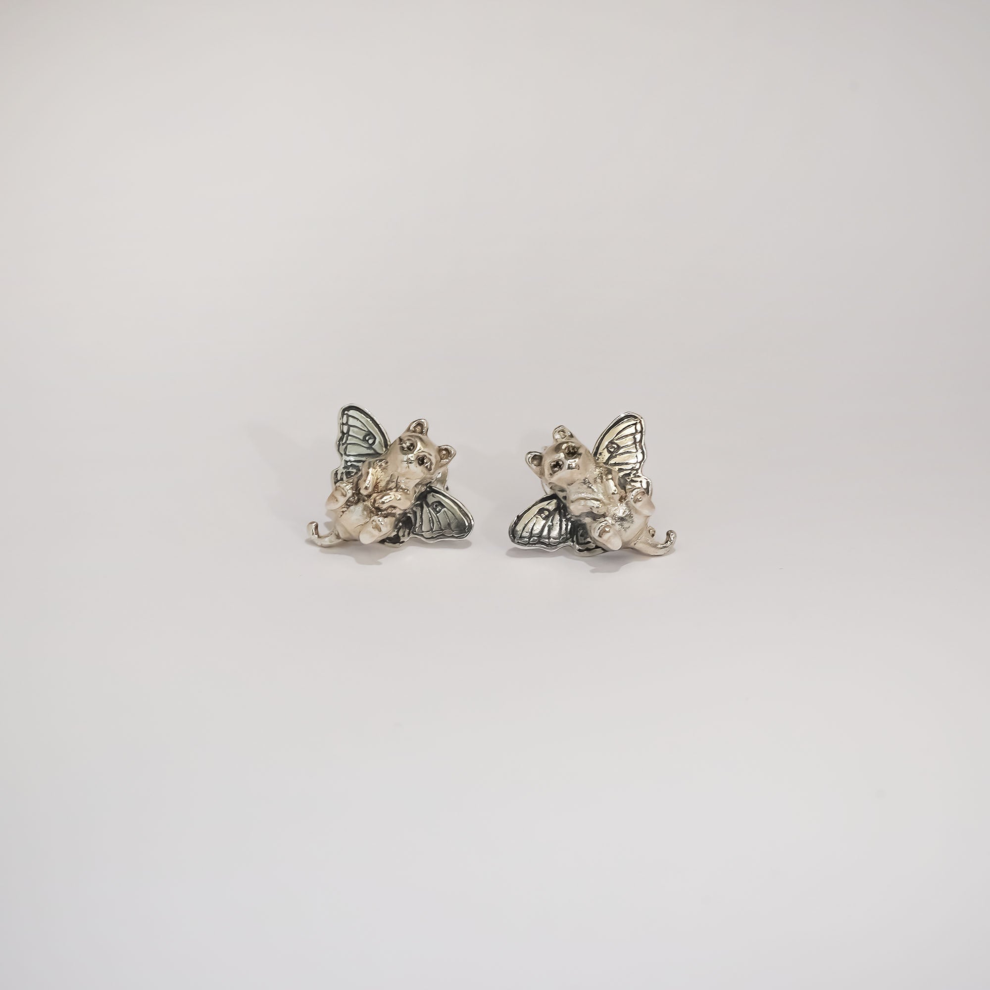 Sterling Silver Catlfy studs