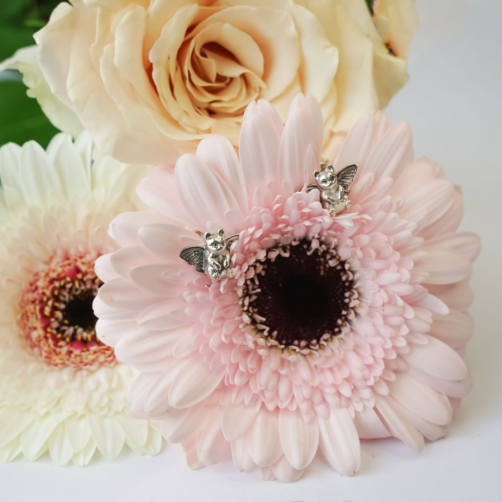 Sterling Silver Catlfy studs