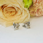 Sterling Silver Catlfy studs