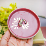 Ceramic jewelry tray with a Leopard