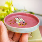Ceramic jewelry tray with a Leopard