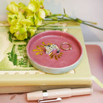 Ceramic jewelry tray with a Leopard