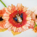 Cheetah with butterfly wings pendant