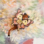 Cheetah with peach butterfly wings
