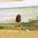 Chocolate bunny with a star pendant