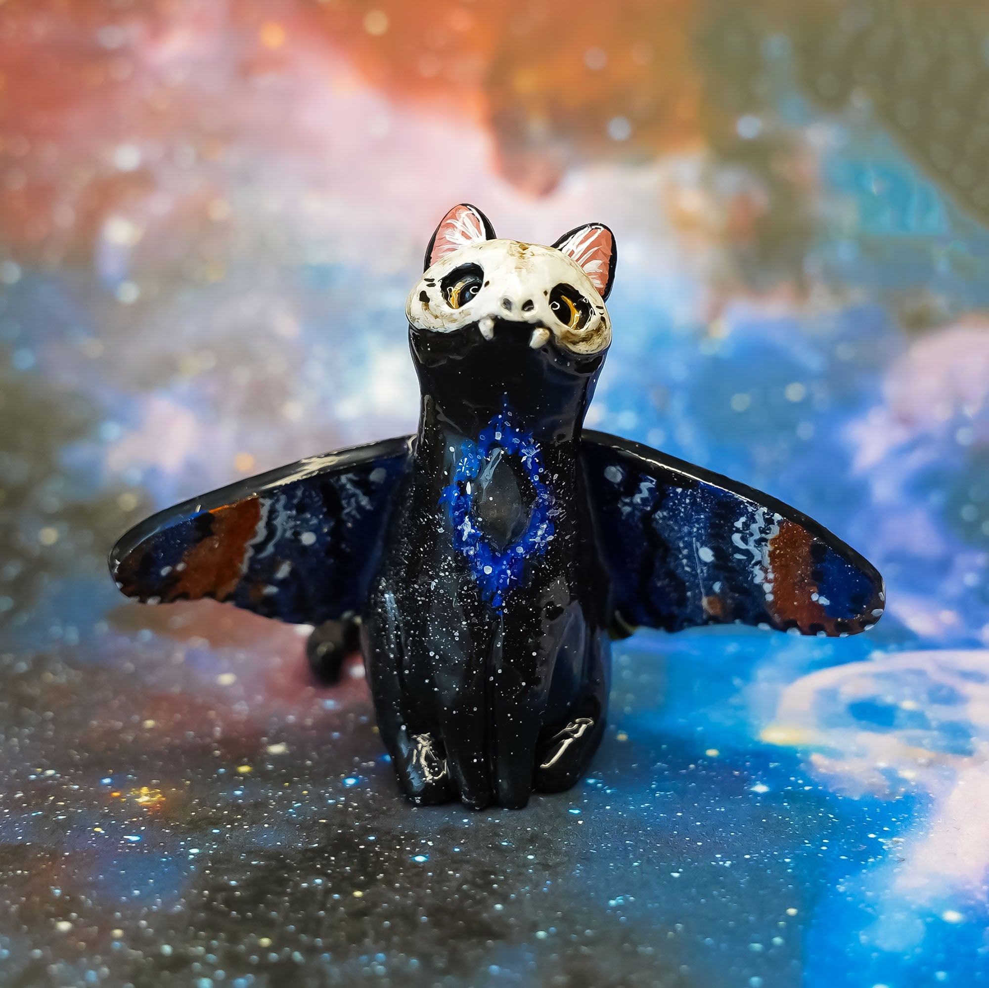 Death head black cat
