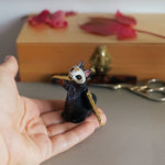 Death head black cat