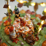 Pumpkin's party - diorama with animals