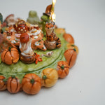Pumpkin's party - diorama with animals