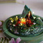 Campfire - diorama with three foxes
