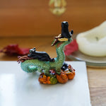 Dragon with black cats figurine