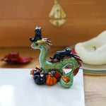 Dragon with black cats figurine