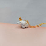 Elephant with the Moon pendant